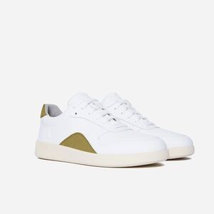 NWT Everlane ReLeather Court Sneaker white and green size 8